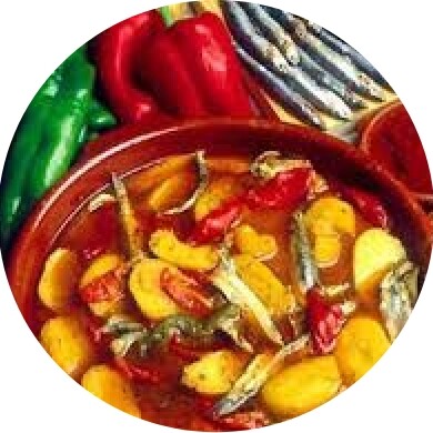 Pimentón con boquerones - Recetas - Adra kmcero